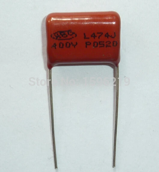 25 шт. Конденсатор CBB 474 400V 474J 0 47 мкФ 470nF P15 CL21 Металлизированный Полипропиленовый