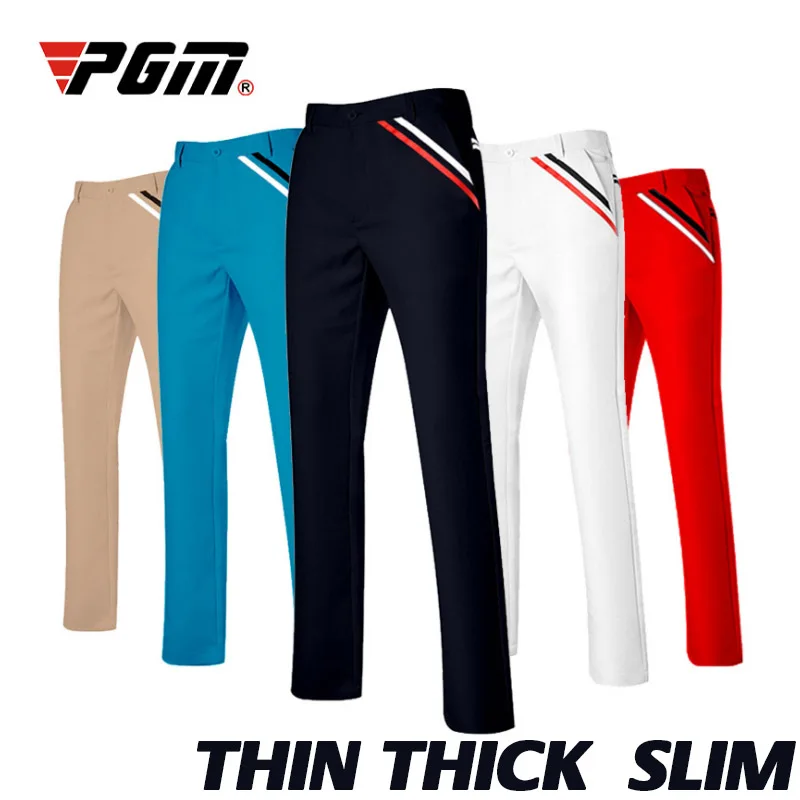 

PGM breathable stretch Mens golf pants Black trousers Man thin Summer thick Spring Autumn waterproof leisure Male slim Pants