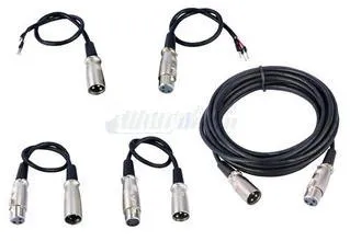 

3m long 3 Pin XLR male to female DMX512 extention cable