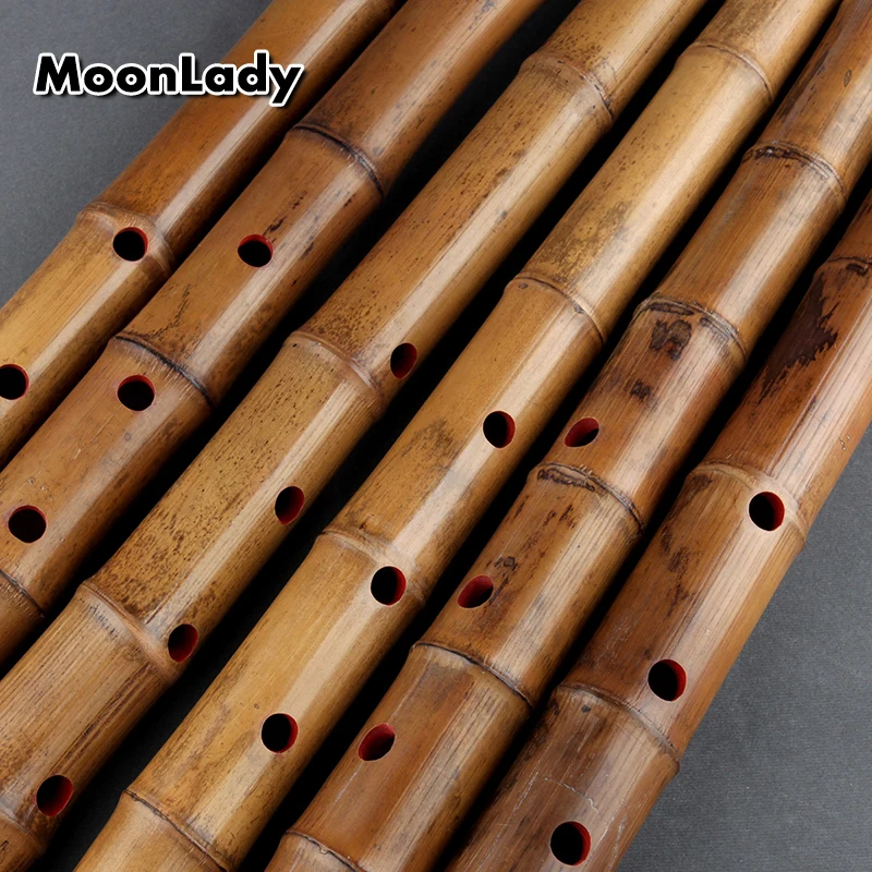 Японская флейта Shakuhachi 5 отверстий бамбуковая с пришивной D трубкой не Nan Xiao Wood wind