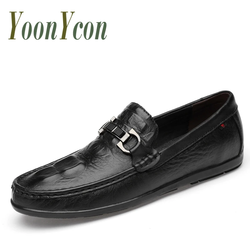 

Man Formal Shoes Leather Genuine Men Shoes Casual Dress Shoes Leather Men Loafers Luxury Brand Comfortable Casual Loafers