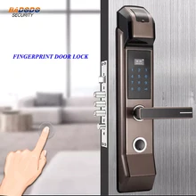 Дверной замок со сканером отпечатка пальцев интеллигентая(ый) смарт отпечатков пальцев, биометрический идентифицирующий замок Электрический шкафчик для домашней безопасности системы контроля доступа