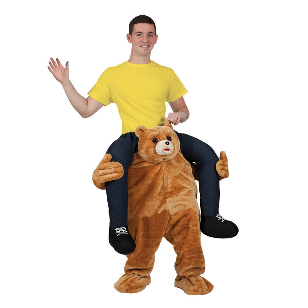 Горячая Хэллоуин медведь орангутанг свинья чучела носить обратно кататься на талисман необычное платье костюм для вечеринки взрослый наряд для переноски брюки HR - Цвет: 16