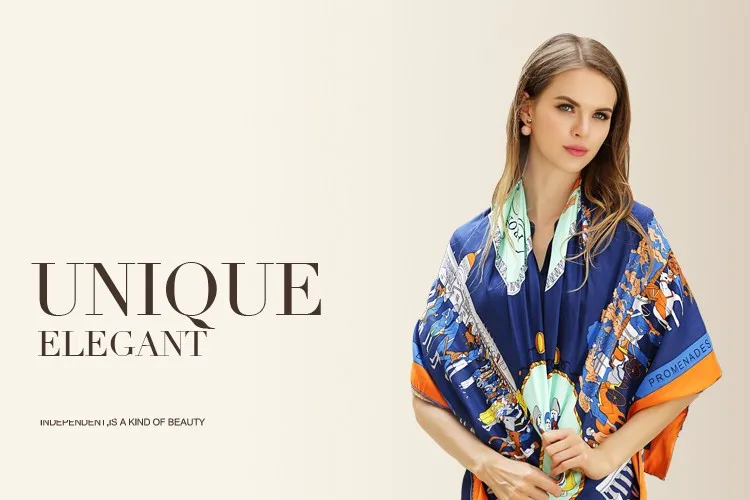 Зимний саржевый Шелковый женский шарф, Европейская мода, для прогулок по Парижу, с принтом, квадратные шарфы 130*130 см, брендовый качественный подарок, большая роскошная шаль