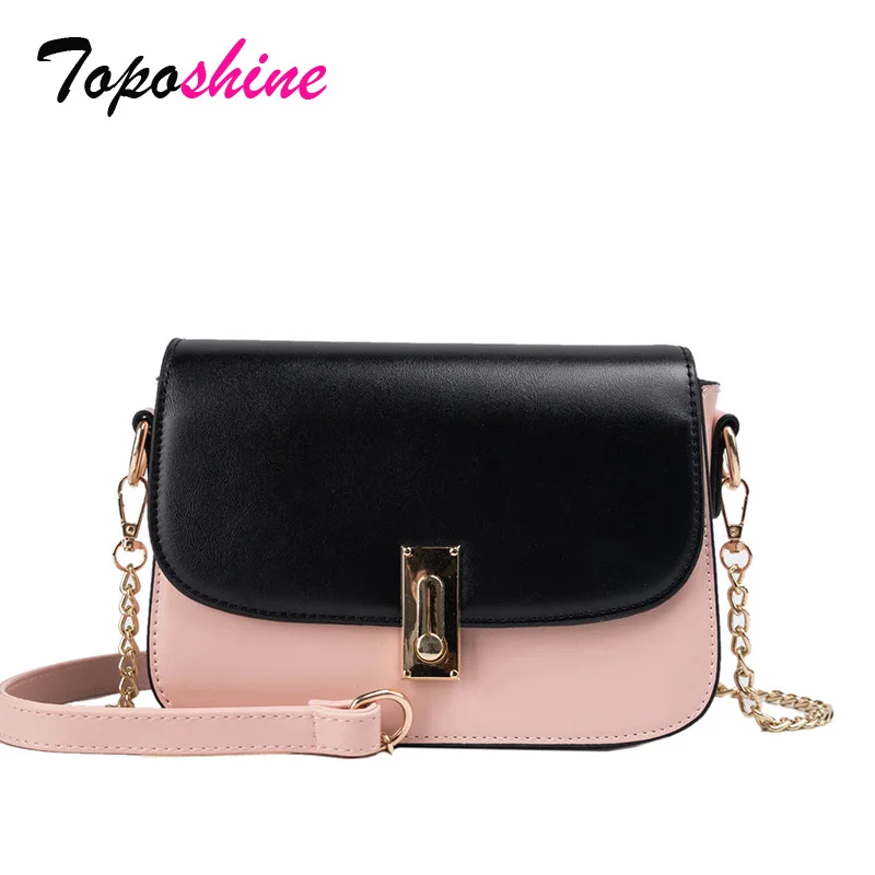 

Toposhine High Quality Hit Color Small Bag Female New Fashion Personality Shoulder Bag Casual Wild Messenger Bag