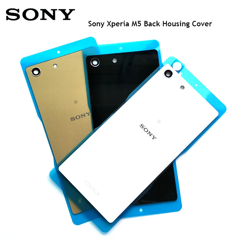 

Original Sony M5 Battery Cover Rear Battery Door Back Housing Cover For Xperia M5 E5603 E5606 E5653 Replacement Parts With Logo