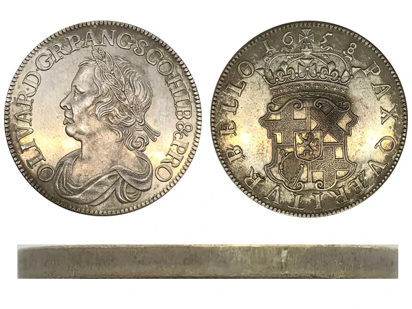 

1658 United Kingdom 1/2 Crown Cromwell Crown Cupronickel Plated Silver Collectibles Copy Coin