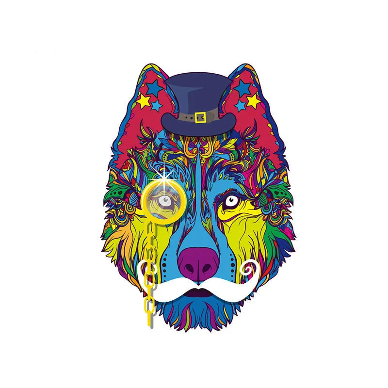 

Color Dog Patches T-Shirt Diy Decoration 2018 New Parches Ropa A-Level Washable Heat Transfers For Clothing
