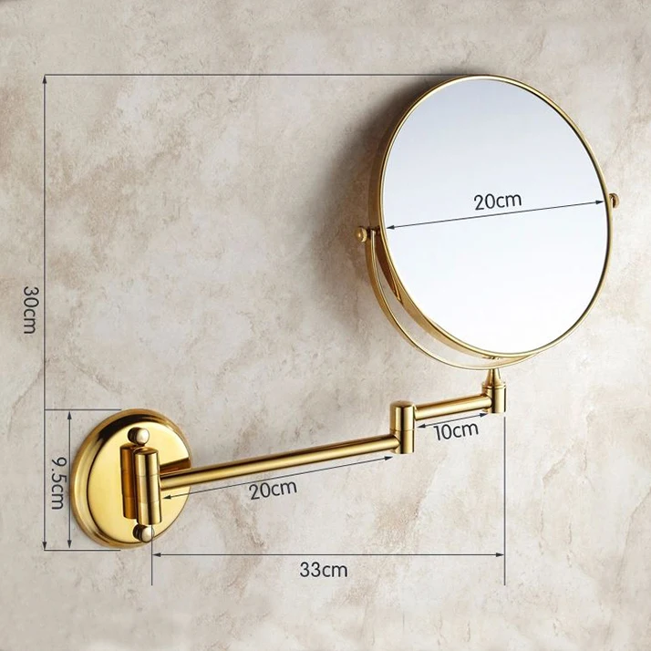 Зеркало косметическое круглое с 3 увеличениями 8 дюймов 1308 к|bath mirror|bathroom mirrormirror