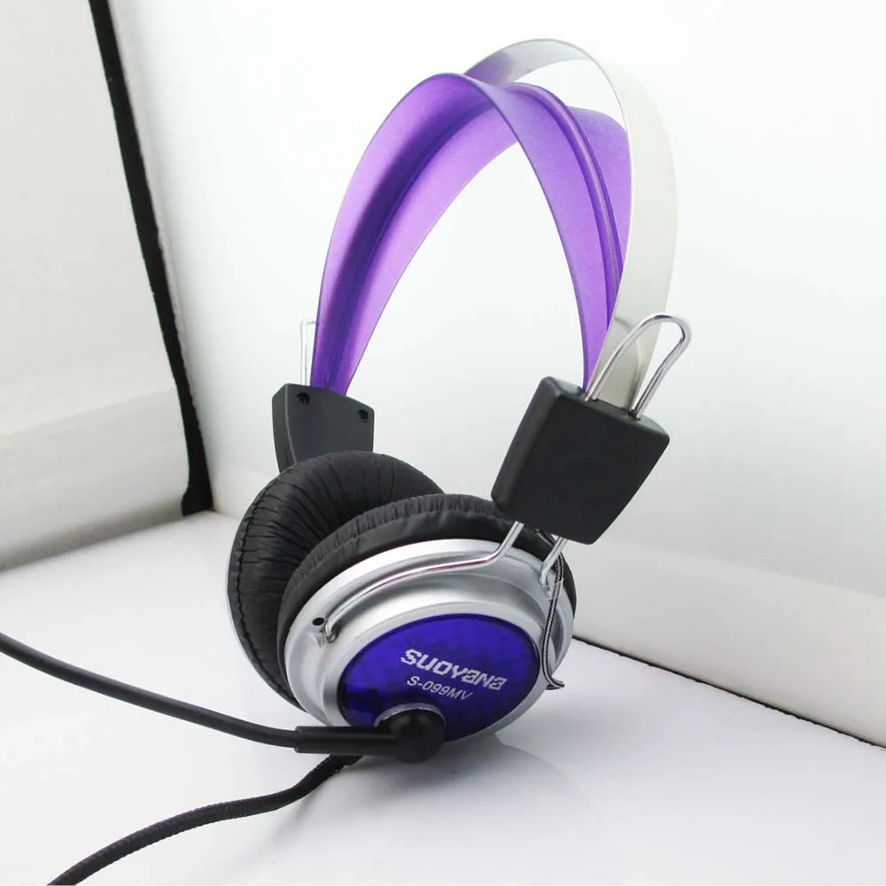 

3.5mm Jack Long Cord Surround Stereo Gaming Headset Headband Noise Cancelling Music Headphone with Mic for PC 0J Drop Shipping
