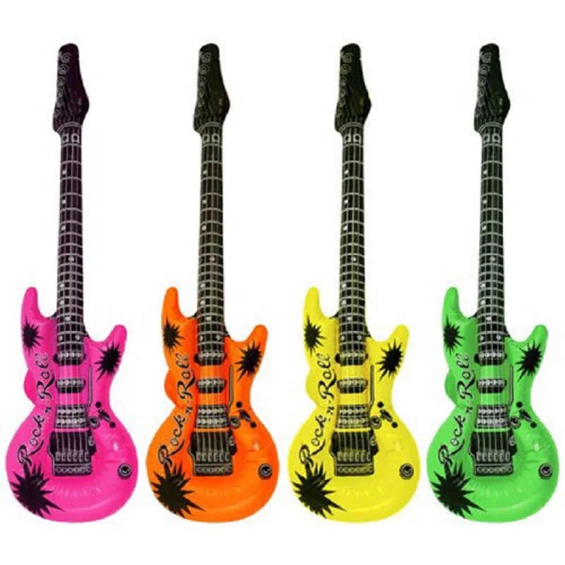 

51cm Colorful Inflatable Guitars Party Inflatable Balls Air Balloons Karaoke Party Decorations Ballon Decoration Birthday Globos