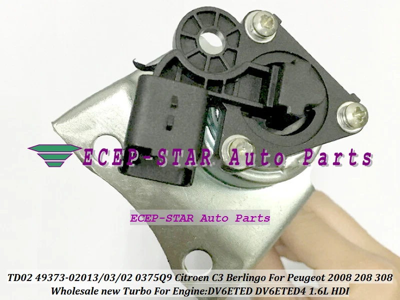 Turbo Actuator TD02 49373-02013 49373-02003 49373-02002 0375Q9 For Citroen C3 Berlingo For Peugeot 2008 208 308 DV6ETED 1.6L HDI  (2)