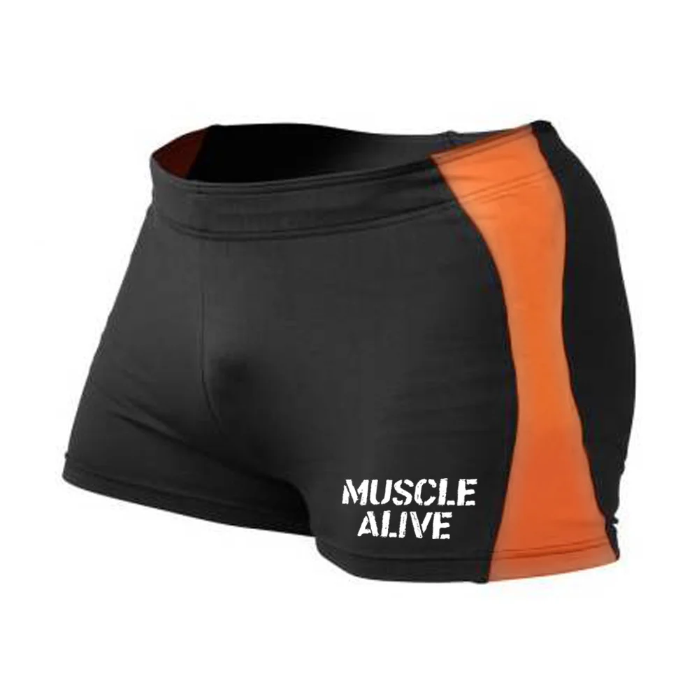 MUSCLE ALIVE Компрессионные спортивные мужские шорты, шорты, брендовая одежда для бодибилдинга, спортивные мужские шорты, трико, бермуды, мужские шорты для фитнеса