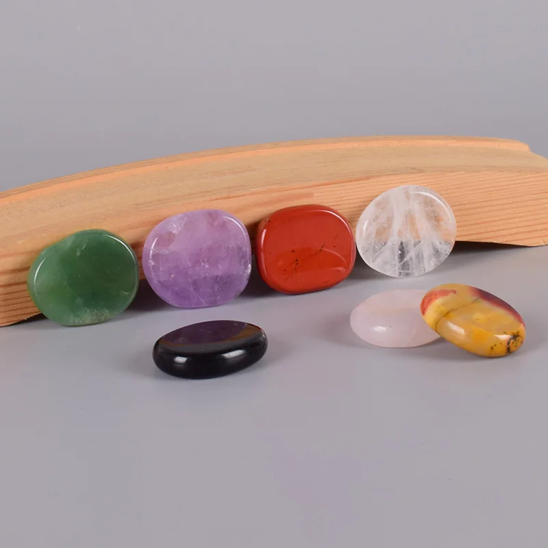 Healing Massage Palm Stone 7 pcs/Set Natural Stone Meditation SPA Reiki Energy Stone Crystal Quartz Tool Beauty Care Healing Massage Palm Stone 7 pcs/Set Natural Stone Meditation SPA Reiki Energy Stone Crystal Quartz Tool Beauty Care
