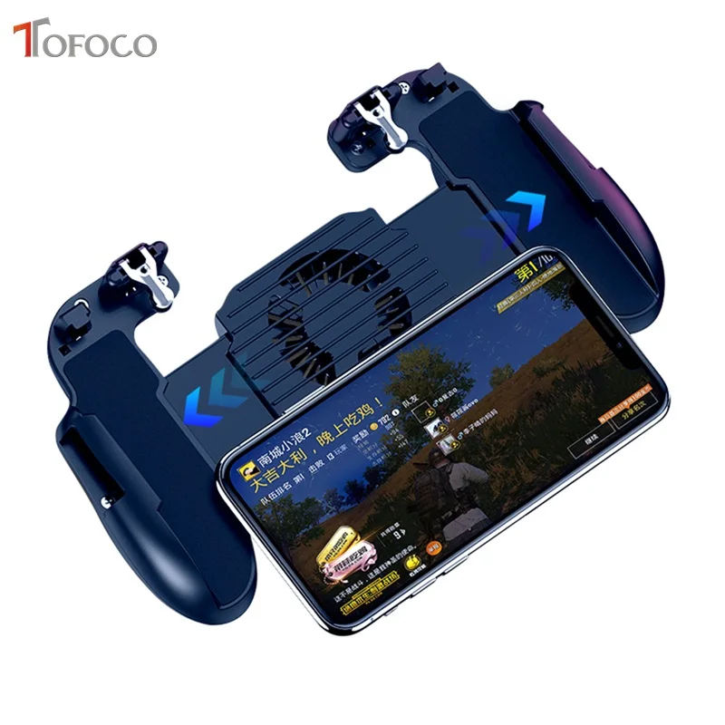  H5 Game Controller Game Assistance Handle For PUBG Mobile 4000mAh Emergency Charging Cooling 3-in-1