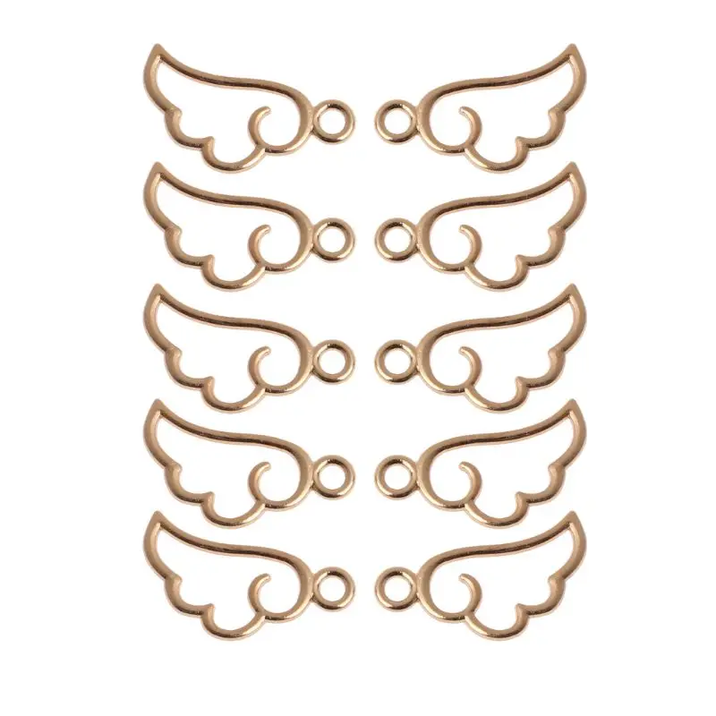 10 шт. крыло Ангела подвеска на металлическом каркасе установка в открытую рамку УФ Смола ювелирные изделия Шарм