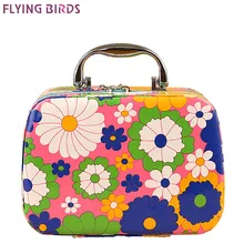 Летающие птицы женские косметические шкатулки емкость большие косметические сумки коробка макияж сумка Красота Чехол дорожная выставочная витрина для украшений LM3603fb