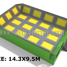 Экспортируется во Францию батут парк CE сертифицированный торговый центр Крытый большой батут для взрослых HZ-LG043b