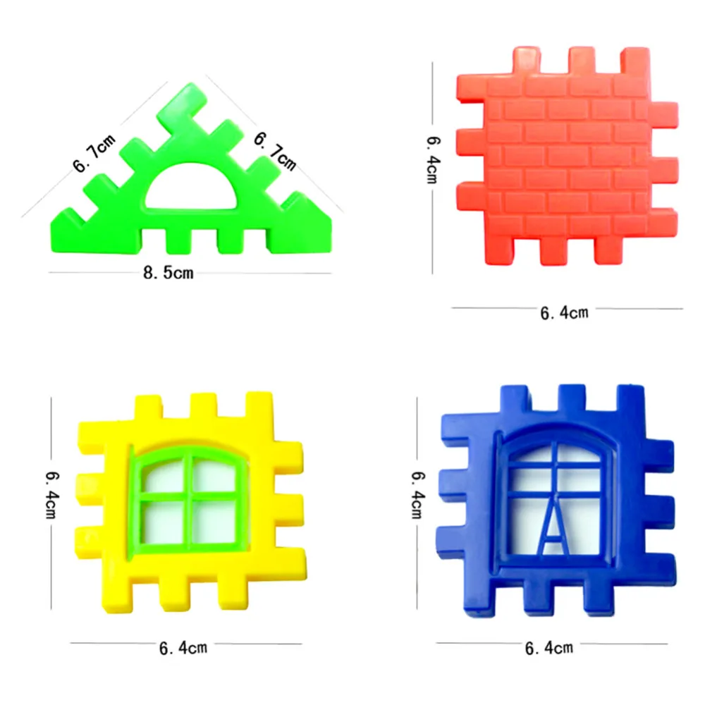 24 шт./компл. домика для маленьких детей строительные блоки образовательные строительные развивающие игрушки набор Высокое качество Развивающая игра игрушка