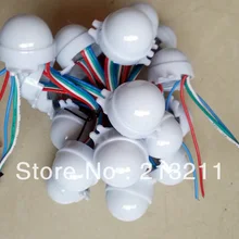 100 шт. DC12V WS2801 светодиодный модуль пикселей, диаметр 30 мм 5050 3 LED SMD RGB полный цвета, 20 шт./строка IP68 водонепроницаемый