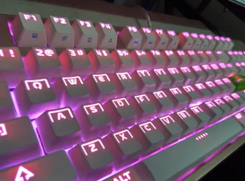 

104 Keys Translucidus key cap ABS double color Translucidus Backlight Keycaps For Cherry MX Switches ANSI Mechanical Keyboard