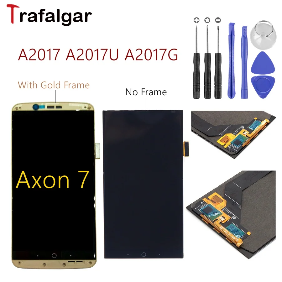 AMOLED экран для zte Axon7 Axon 7 lcd A2017 A2017U A2017G дисплей сенсорный экран дигитайзер Aseembly Замена для zte A2017 lcd