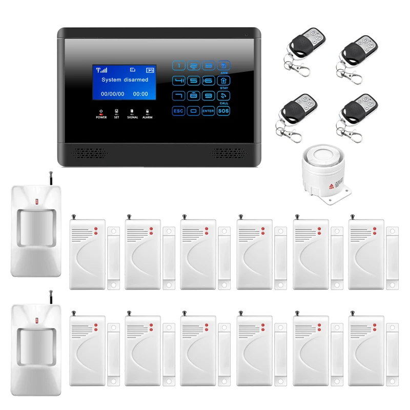 M2BX Newest Wireless& Wired GSM SMS Home House Security Inturder Alarm System Siren Motion