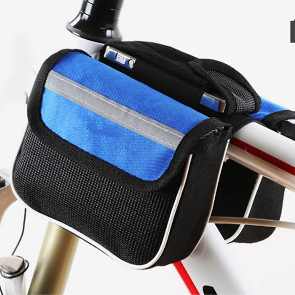 

Popular Cycling Bike Canvas Bag Front Tube Frame Breathable Storage Bicycle Foldable Bag Bicycle Accessories