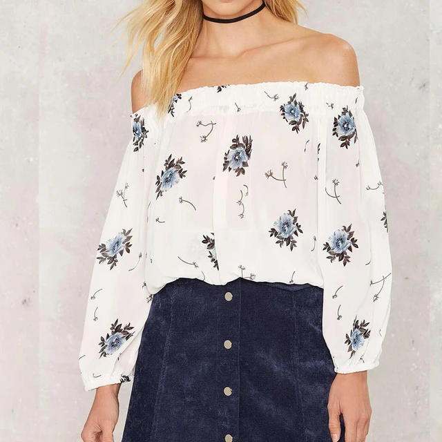 Special Offers New Women Sexy Summer Print Chiffon Off Shoulder Long SLeeve Beach Tops Tank Cover-Ups Print Female Clothing 2018 Special Offers New Women Sexy Summer Print Chiffon Off Shoulder Long SLeeve Beach Tops Tank Cover-Ups Print Female Clothing 2018