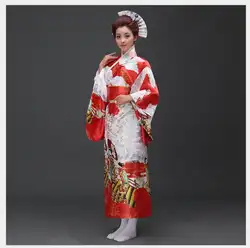 Новые модные традиционные Для женщин юката с Оби сексуальное кимоно Винтаж вечерние платье для выпускного вечера танцевальное костюм один