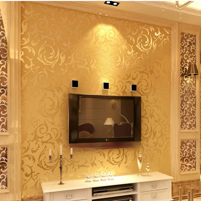 Beibehang wallpaper for walls 3 d European HD Wallpaper 3d Bedroom Living Room Wallpaper Beige yellow silver gray 3d wallpaper Beibehang wallpaper for walls 3 d European HD Wallpaper 3d Bedroom Living Room Wallpaper Beige yellow silver gray 3d wallpaper