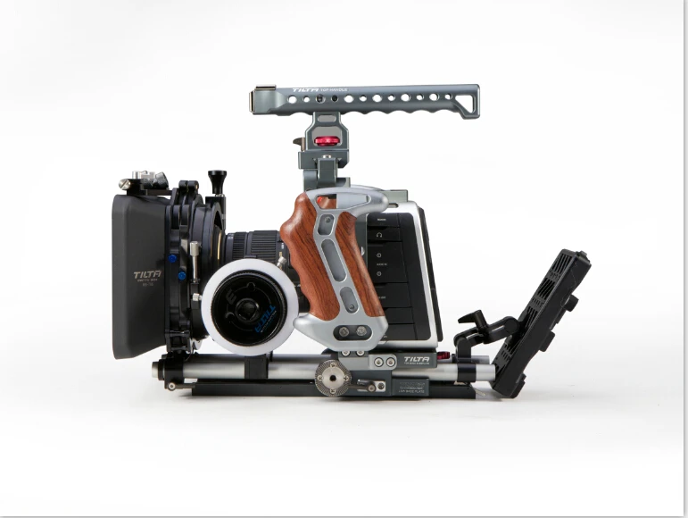 Tilta BMCC rig Pro kit BlackMagic Cinema Camera rig 15mm system Cage+ Follow focus +4*4 Matte