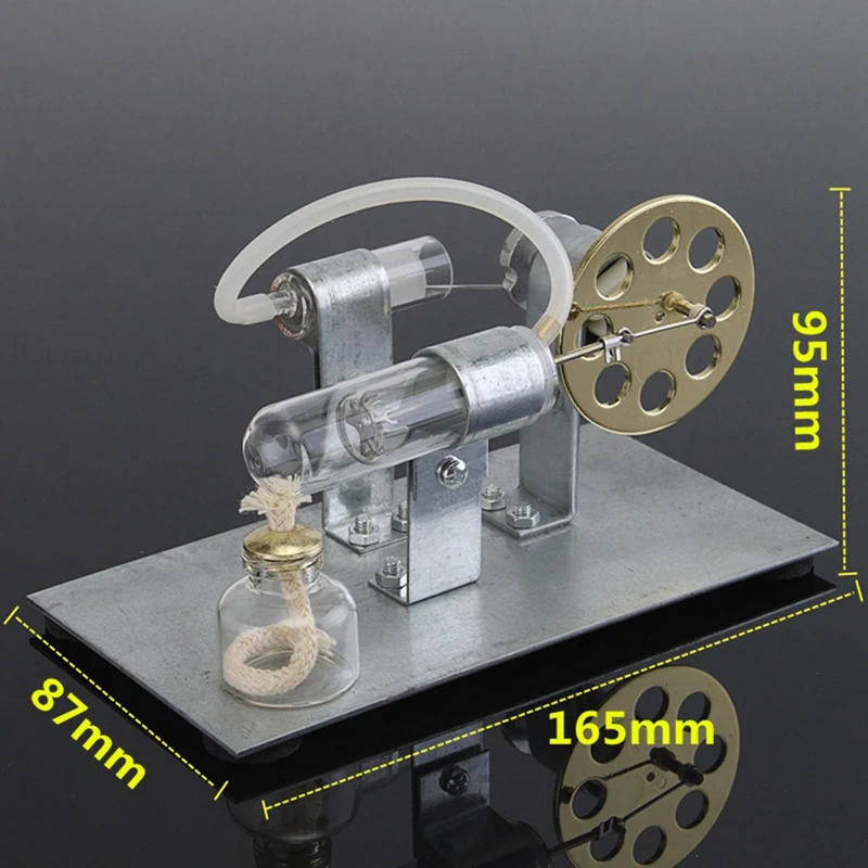 Hot Air Stirling Engine Model Electric Generator Motor Physics Steam Power Toy