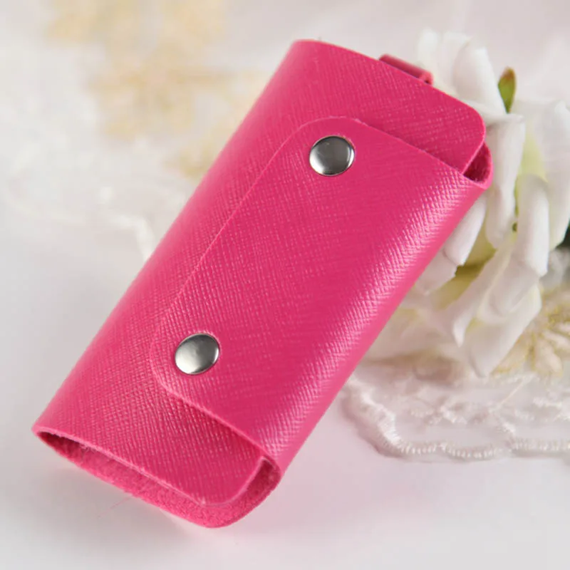 

PU Leather Car Keychain Key Holder Bag Case Wallet Cover FC55