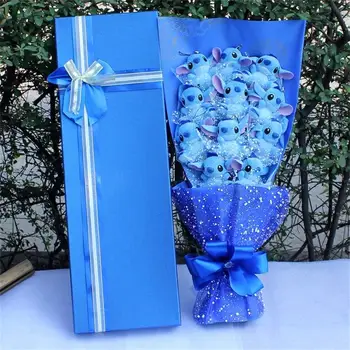 

Stuffed Animal stitch Plush Toy DIY Holiday Gift Stitch Bouquet For Graduation/birthday / Wedding / Christmas Day For Girls