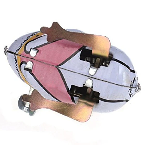 Toy Mechanical Old Metal Rabbit Chick Frog Bird Collection Gifts for Children 5