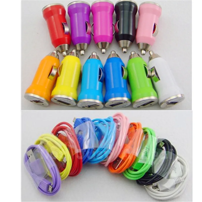 

Mini USB Car Charger +Data Sync Charging micro usb Cable for Samsung Galaxy S4 For Other Android Phones