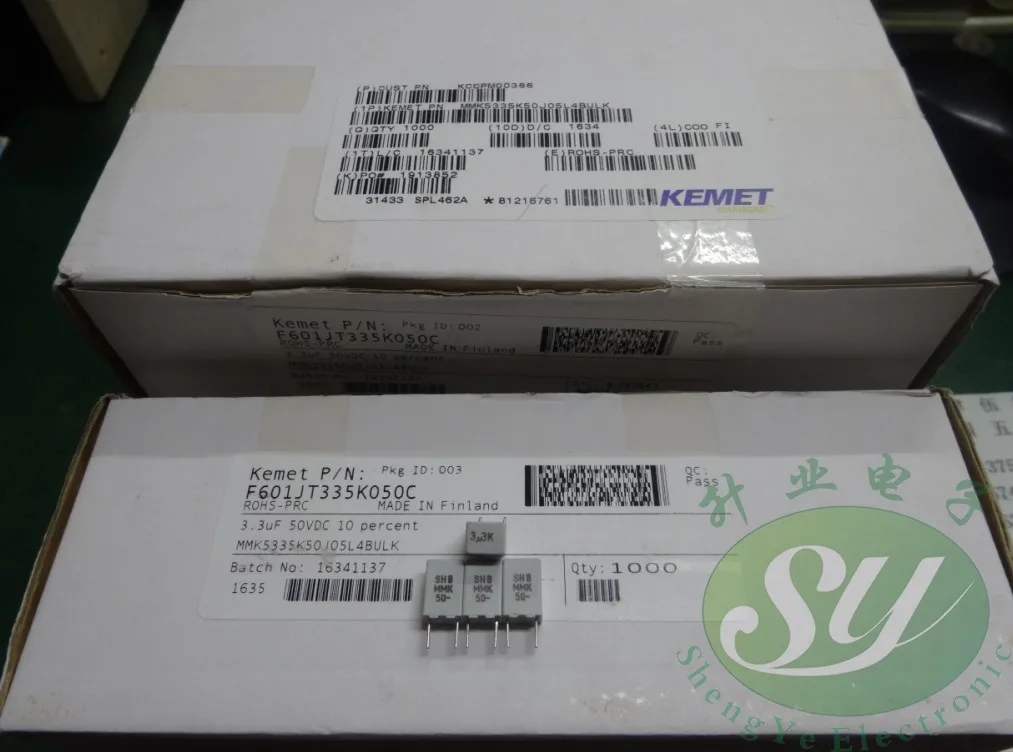 

2019 hot sale 10pcs/30pcs KEMET EVOX MMK5 series 3.3uf/50v 3u3f 335 new film capacitor 5mm audio capacitor free shipping