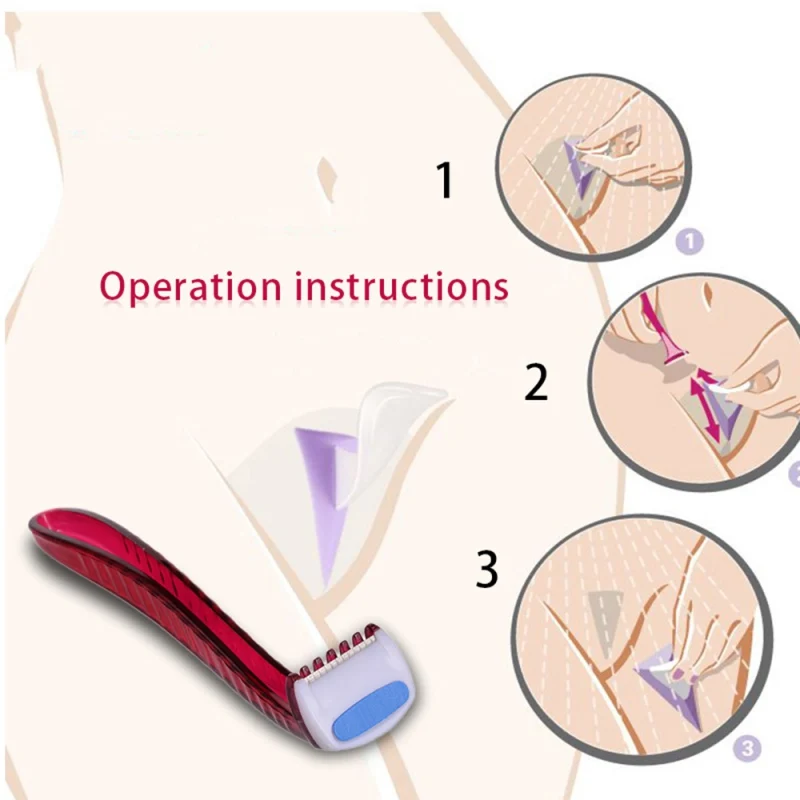 Женский эпилятор для удаления волос, гладкая бритва, интимная мини бритва, секретная часть бикини, шаблон для бритья, секс-игрушки