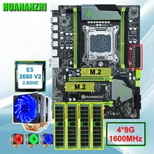 Discount HUANANZHI X79 Pro motherboard bundle brand motherboard with DUAL M.2 slot CPU Xeon E5 2680 V2 with cooler RAM 32G(4*8G) цена Discount HUANANZHI X79 Pro motherboard bundle brand motherboard with DUAL M.2 slot CPU Xeon E5 2680 V2 with cooler RAM 32G(4*8G) цены онлайн