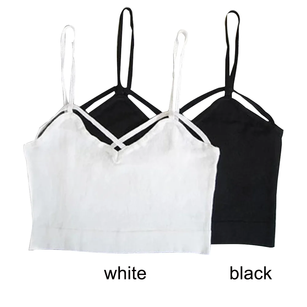 2018 Sexy Women Crop Top Black Cropped Feminino Ladies Bralette Strappy Crochet Cropped Blusas Bandage Halter Tank Tops Camisole