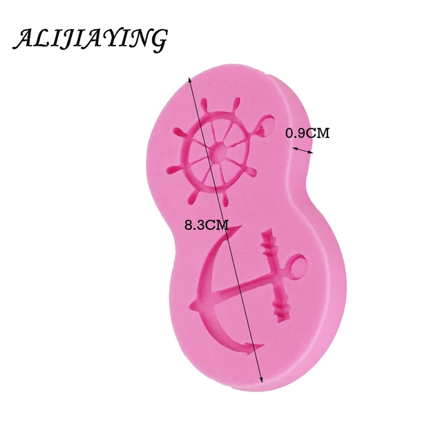 Csónak Hajó Horgonyos Szilikon Penész Fondant Torta Díszítő Szerszámok Csokoládé Gumpaste D0209 - Image 6