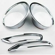 Chrome Front & rear Fog Light Lamp cover Trims For Subaru Forester 2009 2010 2011 2012