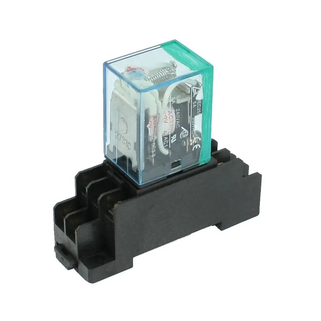 

IMC Hot 220/240V AC Coil DPDT Power Relay MY2NJ 8 Pin w Socket Base
