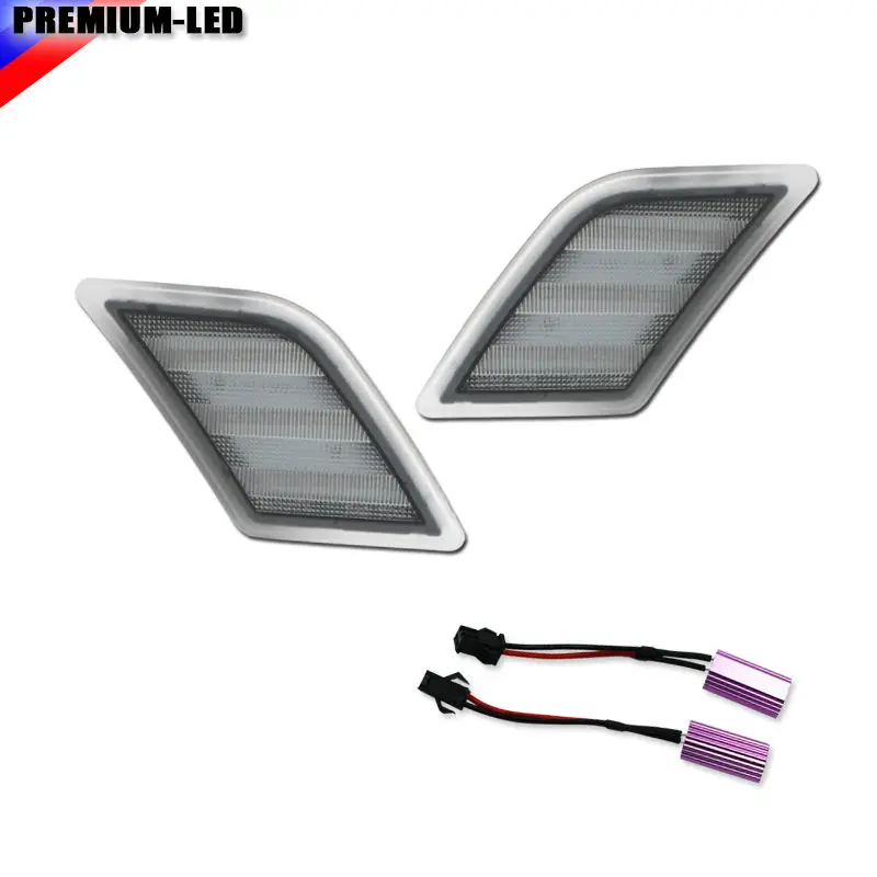 2 Euro Klar Objektiv Bernstein Fuhrte Seitenmarkierungsleuchten Fur 2008 2011 Mercedes Benz W204 C250 C300 C350 2008 2013 C63 Amg Light For Light For Mercedes Benzlight Led Aliexpress