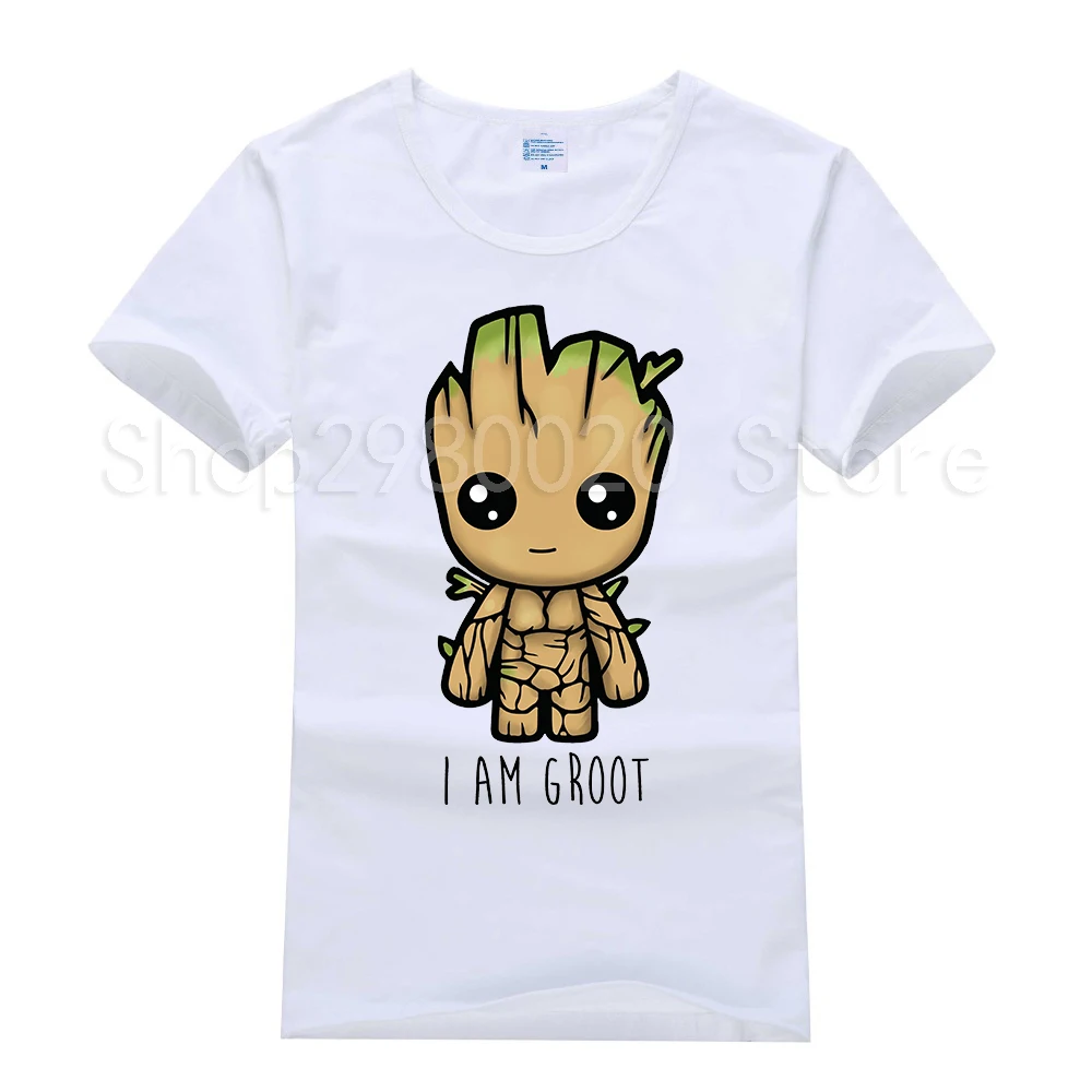 Новинка 2018 футболка Guardians of the Galaxy 2 мужская летняя с изображением Аниме pop groot