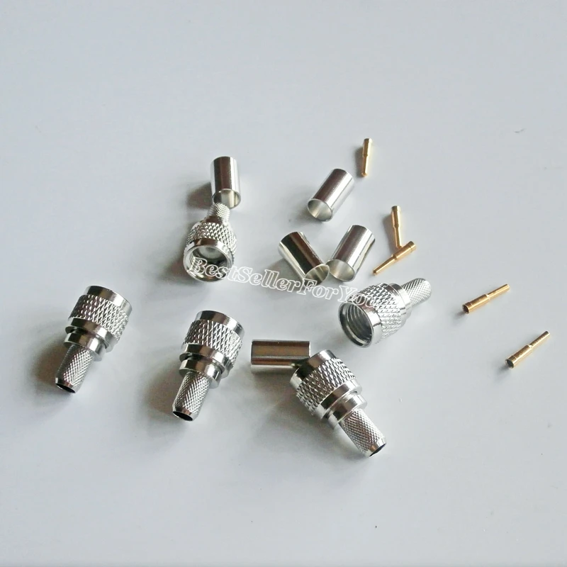 10 шт. MiniUHF мини UHF штекер обжимной для RG 8X RG8X LMR240 кабель RF разъем|plug connector|plug maleplug m |