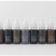 OuxinLi Cosmetics 23 цвета набор чернил губ татуировки лосьон для тела 23 перманентные чернила для макияжа пигмент 15 мл искусство тела окрашенные