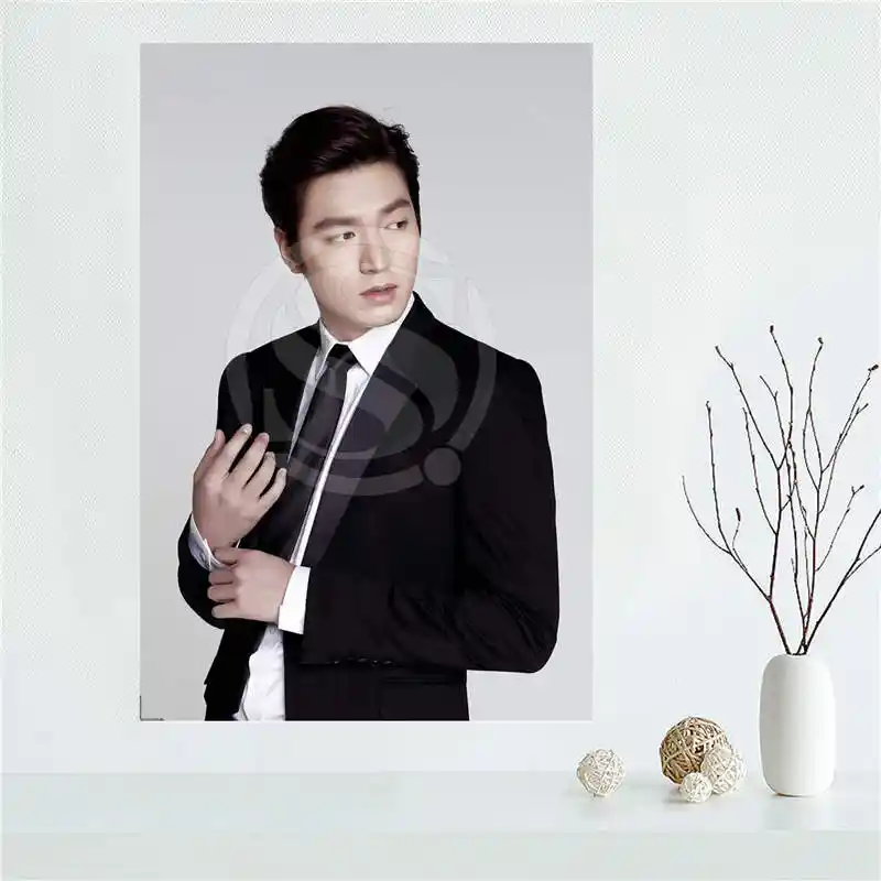 Yjw523 L18 Custom Lee Min Ho Canvas Painting Wall Silk Poster Cloth Print Diy Fabric Poster Ff 15