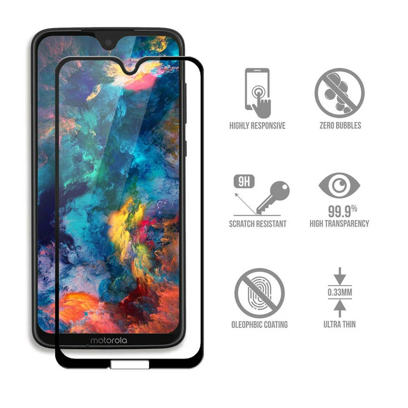 Защитное стекло закаленное для Motorola Moto G7 Plus Play 9D 9H G7|Защитные стёкла и плёнки| |